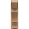 Ekena Millwork 7 1/2-in W x 20-in D x 24-in H Balboa Slat Rough Cedar Woodgrain TimberThane Outlooker, Primed Tan OUTUR075X20X24BOA24RCPR - alternate 2